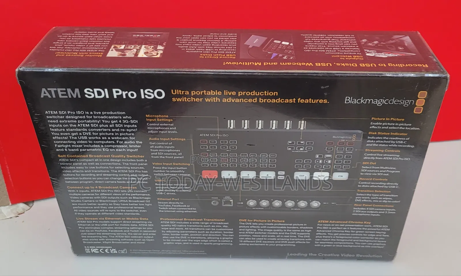Blackmagic Design Atem Sdi Pro Iso Live Stream Switcher