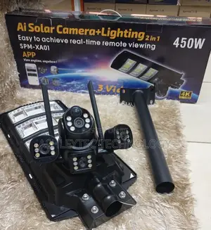 2in1 450watts Solar Street + 4g Camera With Motion Tracking