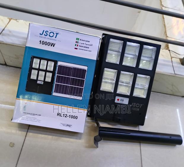 Jsot 1000w Solar Street Light With Metal Pole - main view