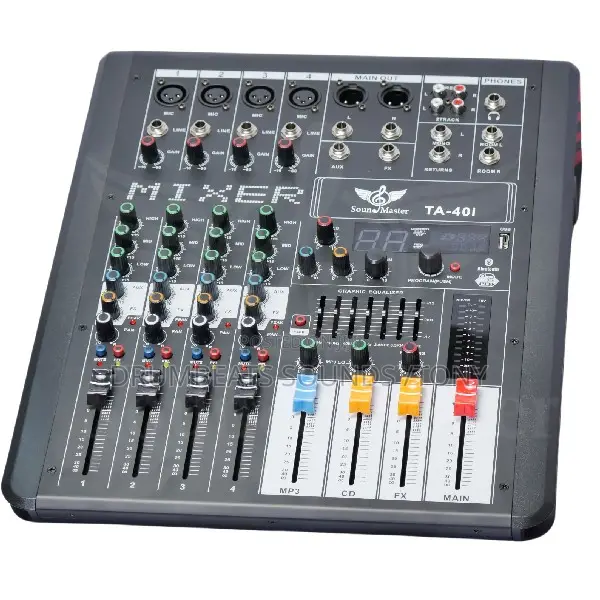 4 Channel Powered Audio Mixer