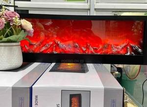 Black 60cmx20cm Led Fireplace Changing Colours - thumbnail 2