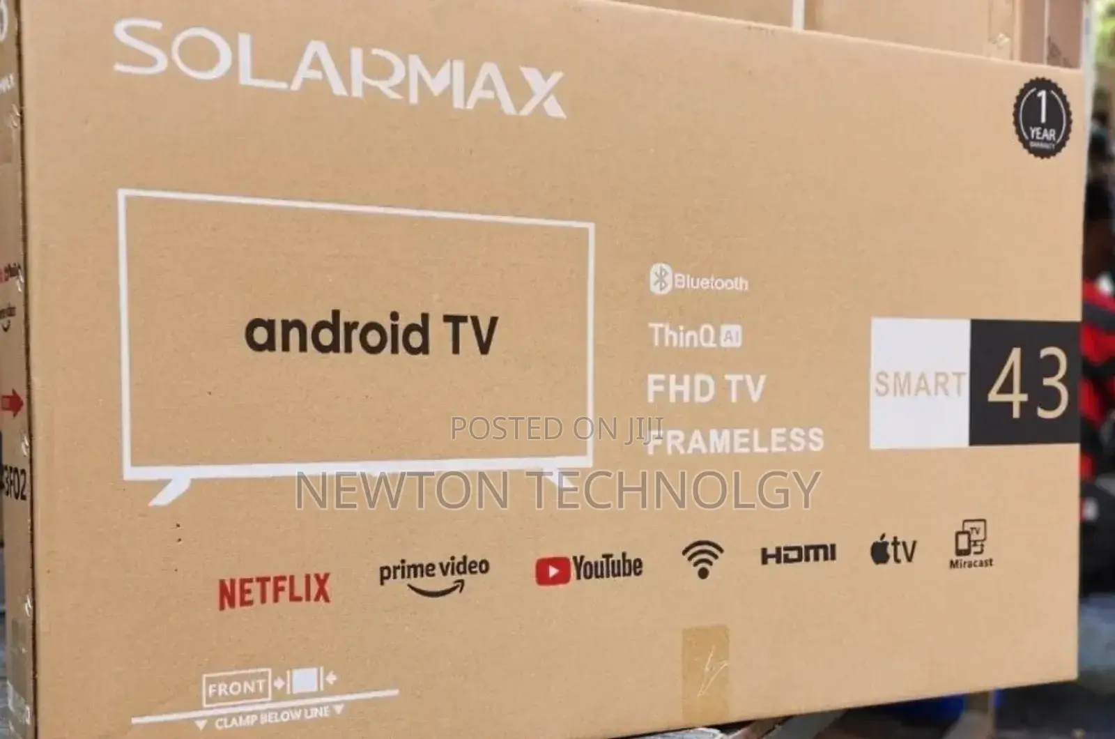 Brand New Solarmax 43" Smart Tv