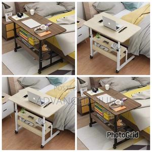 Big Size Adjustable Laptop Table/Bedside Table With Wheels - thumbnail 2
