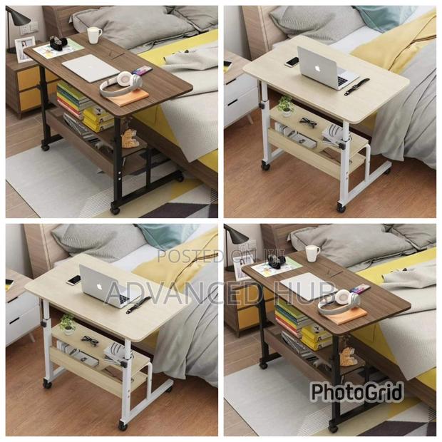 Big Size Adjustable Laptop Table/Bedside Table With Wheels - main view