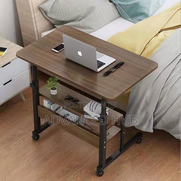 Big Size Adjustable Laptop Table/Bedside Table With Wheels - thumbnail 3