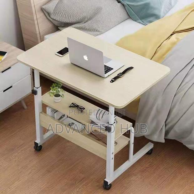 Big Size Adjustable Laptop Table/Bedside Table With Wheels - thumbnail 4