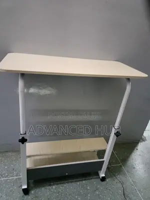 Big Size Adjustable Laptop Table/Bedside Table With Wheels
