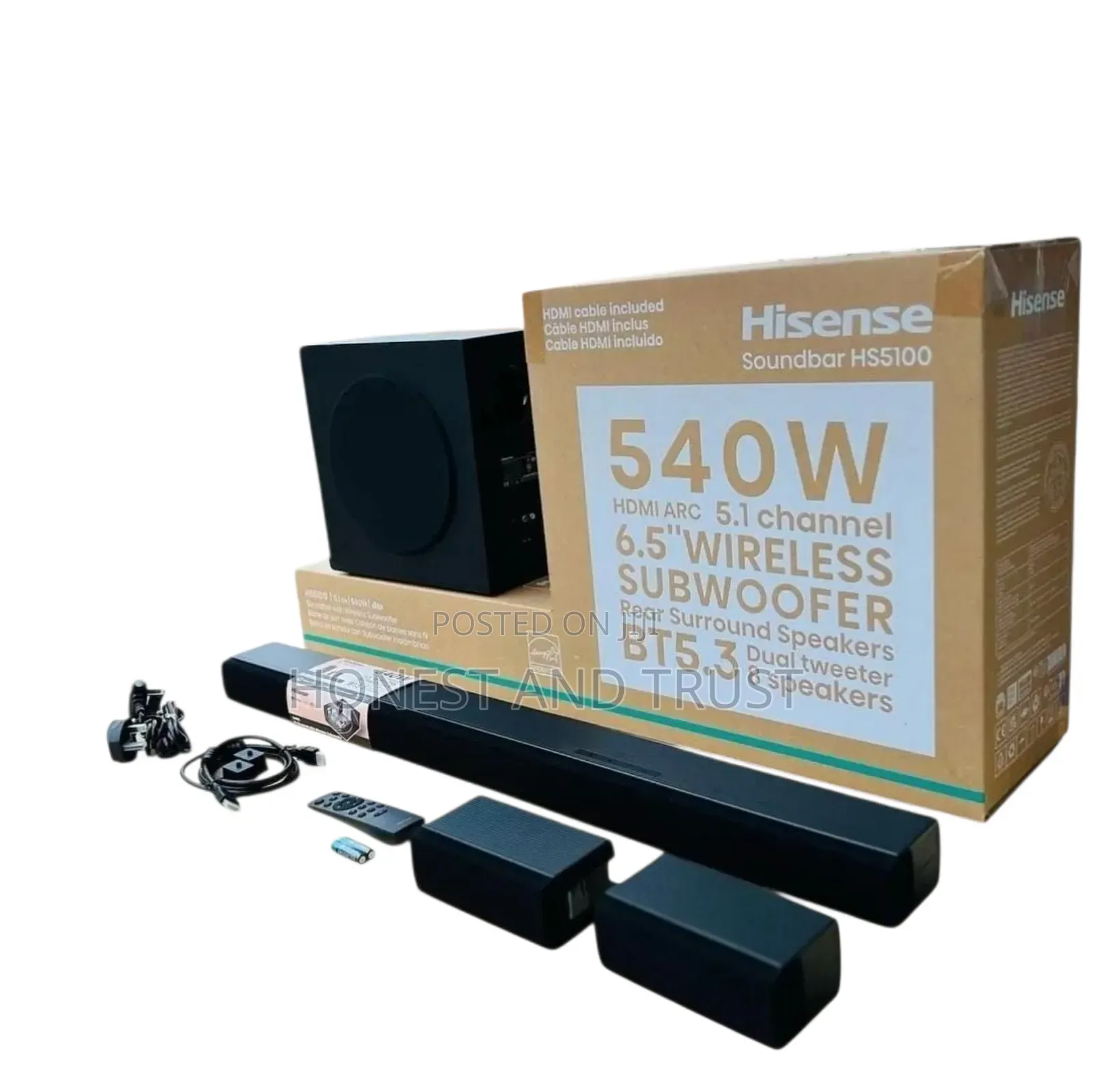 Hisense 5.1 540 Watts Sound Bar