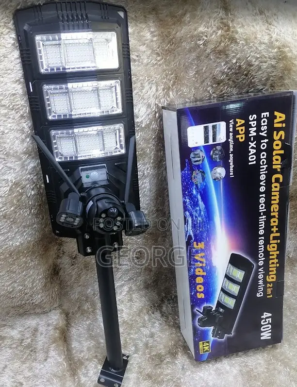 New Ai Solar Camera + Lighting 2 in 1 V380pro App