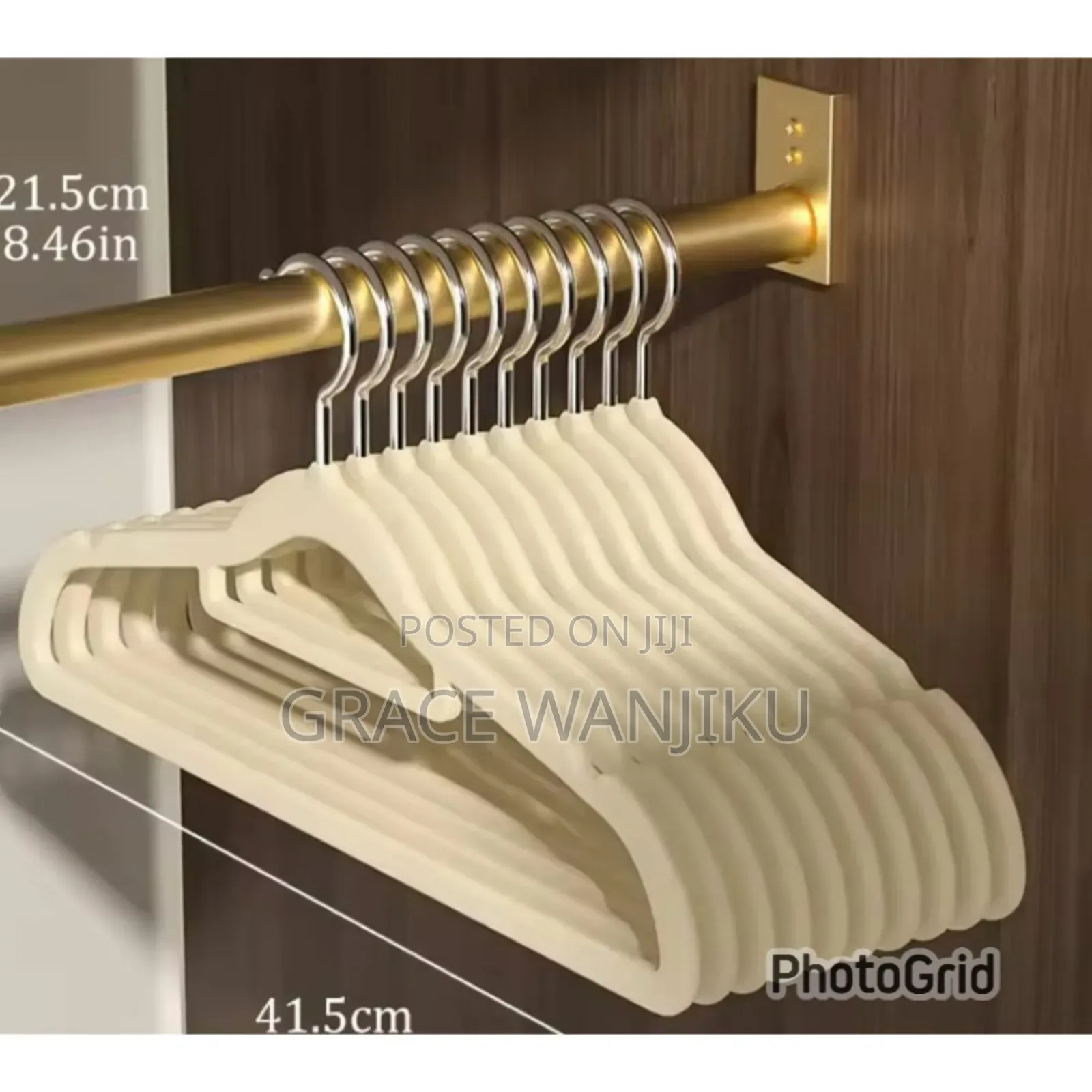 10pcs Non-Slip Havelvetngers With Tie Bar