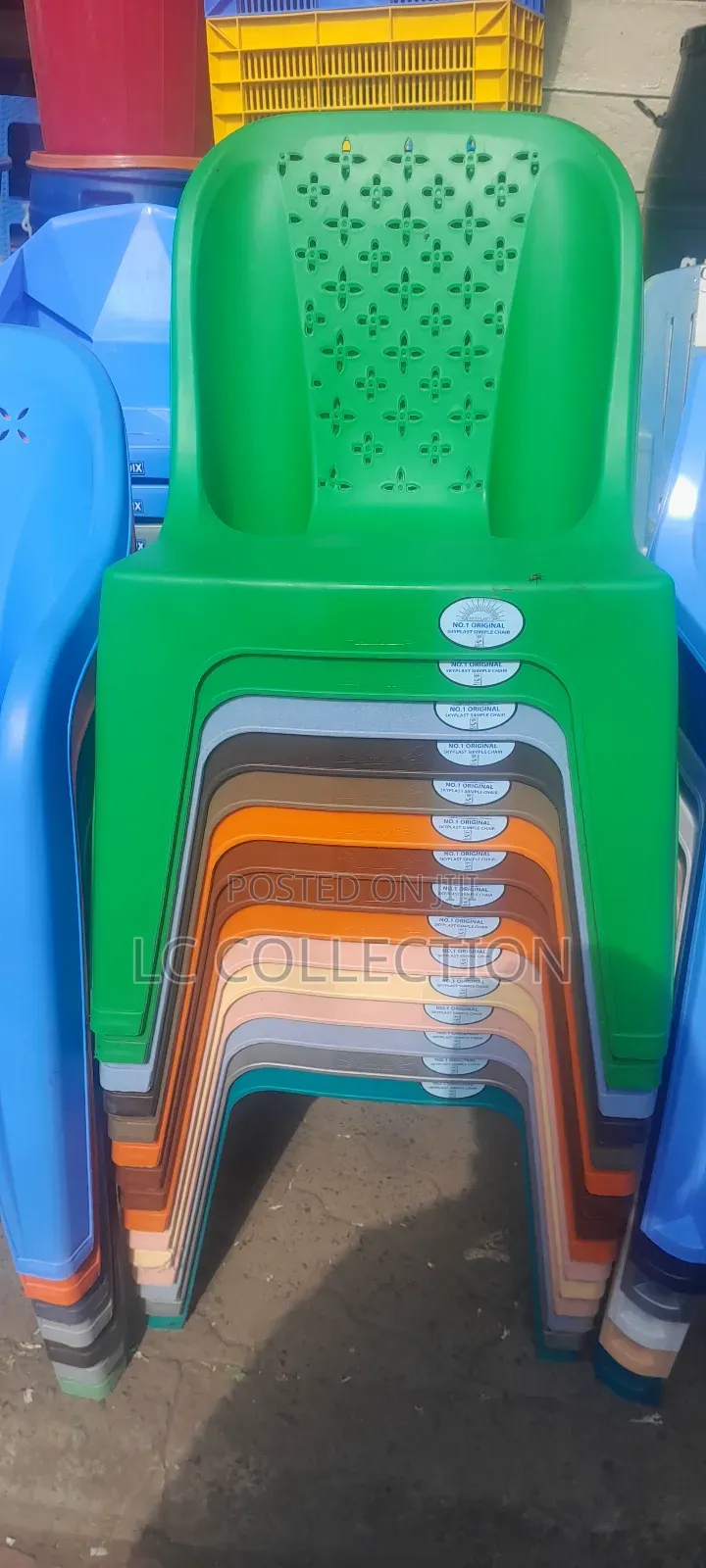Green Hard Plastic Chairs