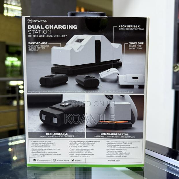 Powera Xbox Dual Charging Station!! Xbox Charging Dock!! - thumbnail 2