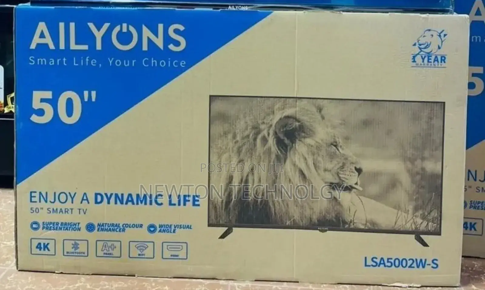 Ailyons 50" Smart Tv With Bluetooth