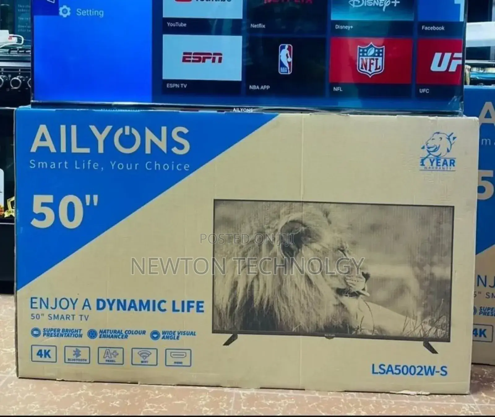 Ailyons 50" Smart Tv With Bluetooth – Your Window