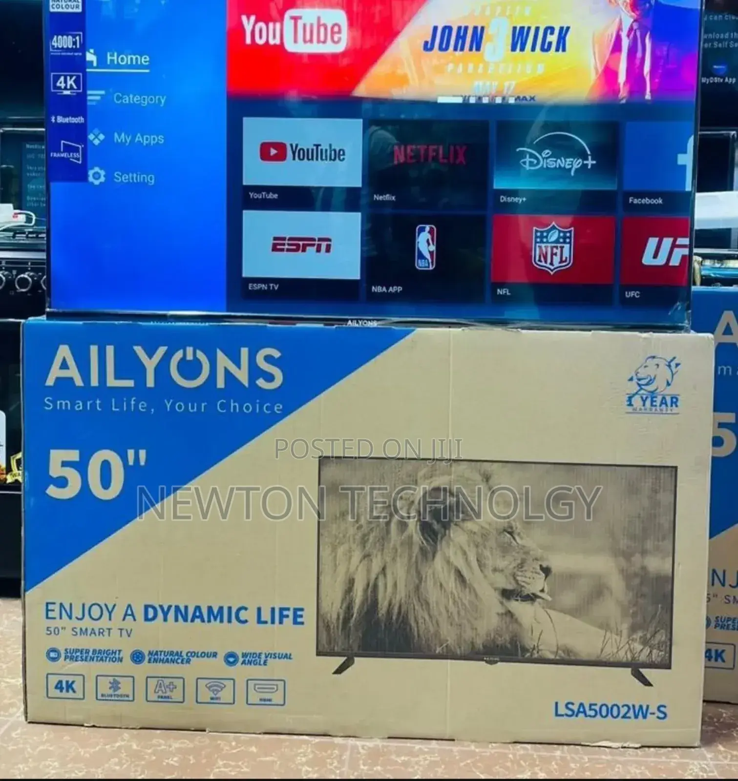 50" Smart Tv With Bluetooth
