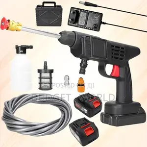 Portable Car Pressure Washer With 2 Batteries.
