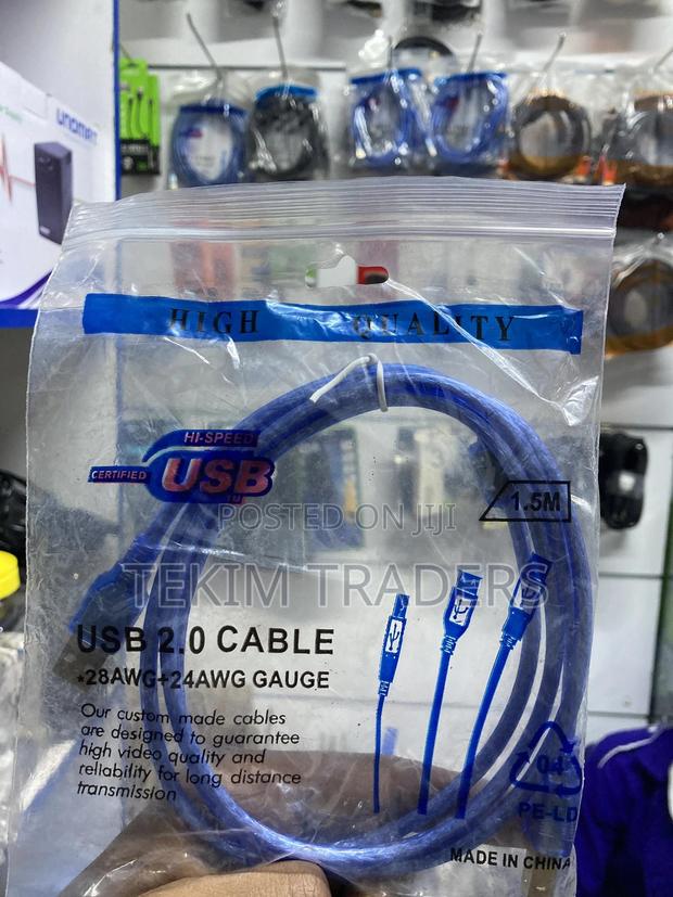 1.5m Printer Usb Cable – Plug and Print Ready - main view