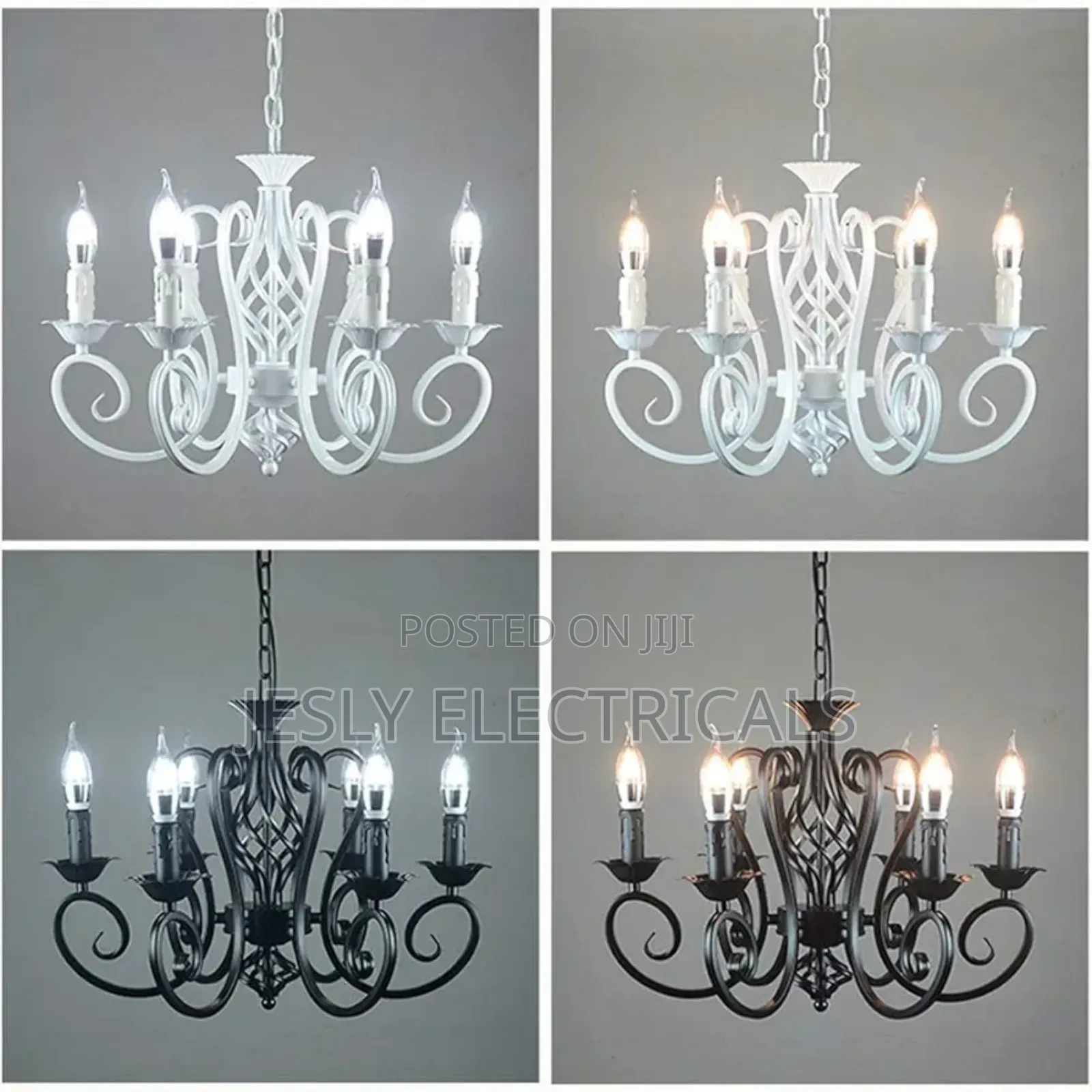 Retro Industrial Style Multi Lights Ceiling Lamp