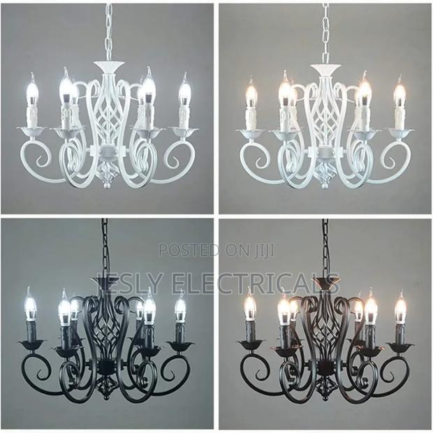 Retro Industrial Style Multi Lights Ceiling Lamp - thumbnail 3