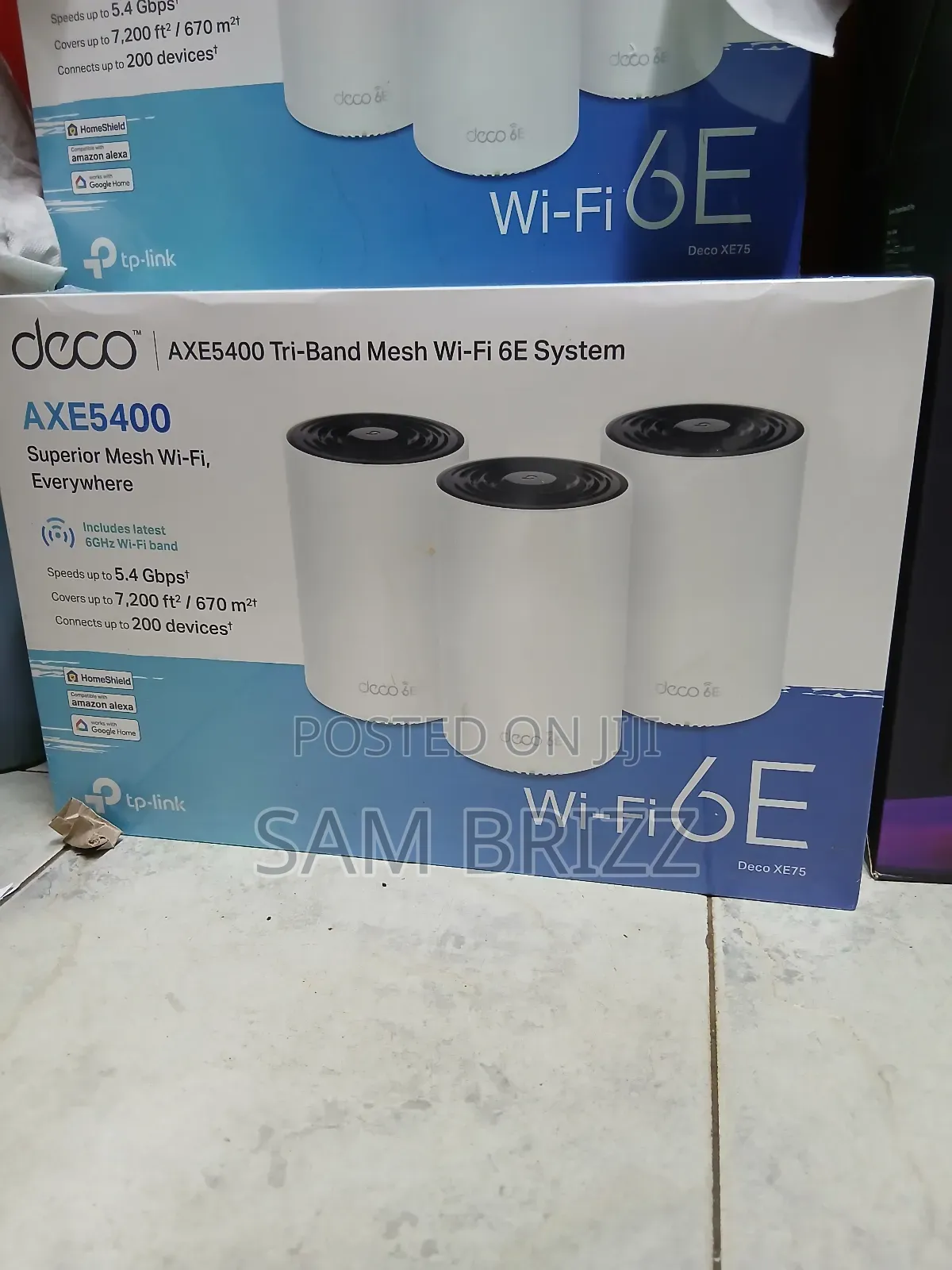 Deco Axe5400 Tri-Band Mesh Wife 6e