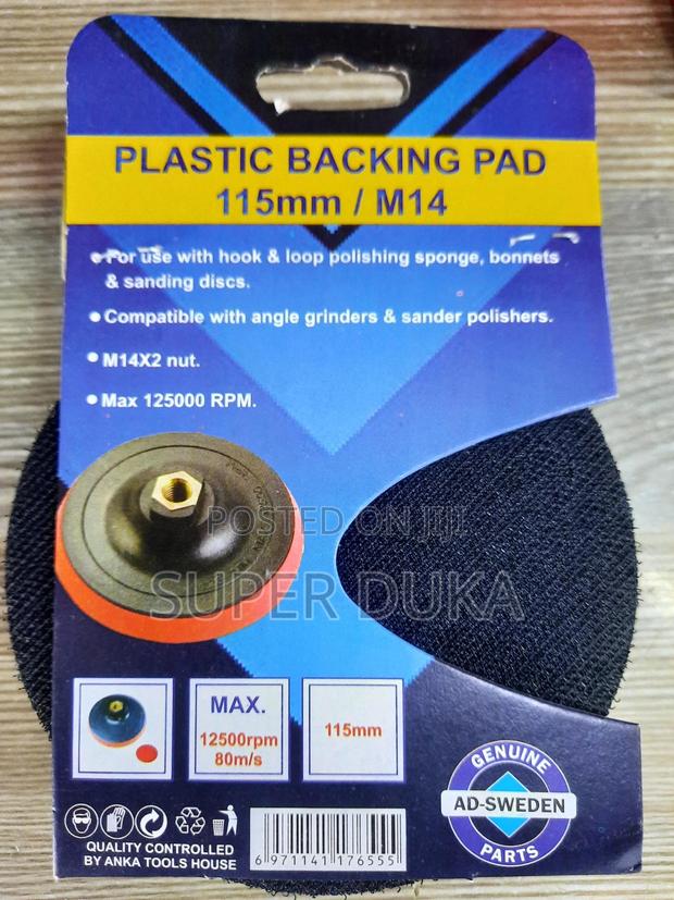 Ad-sweden 115mm Plastic Backing Pad,M14