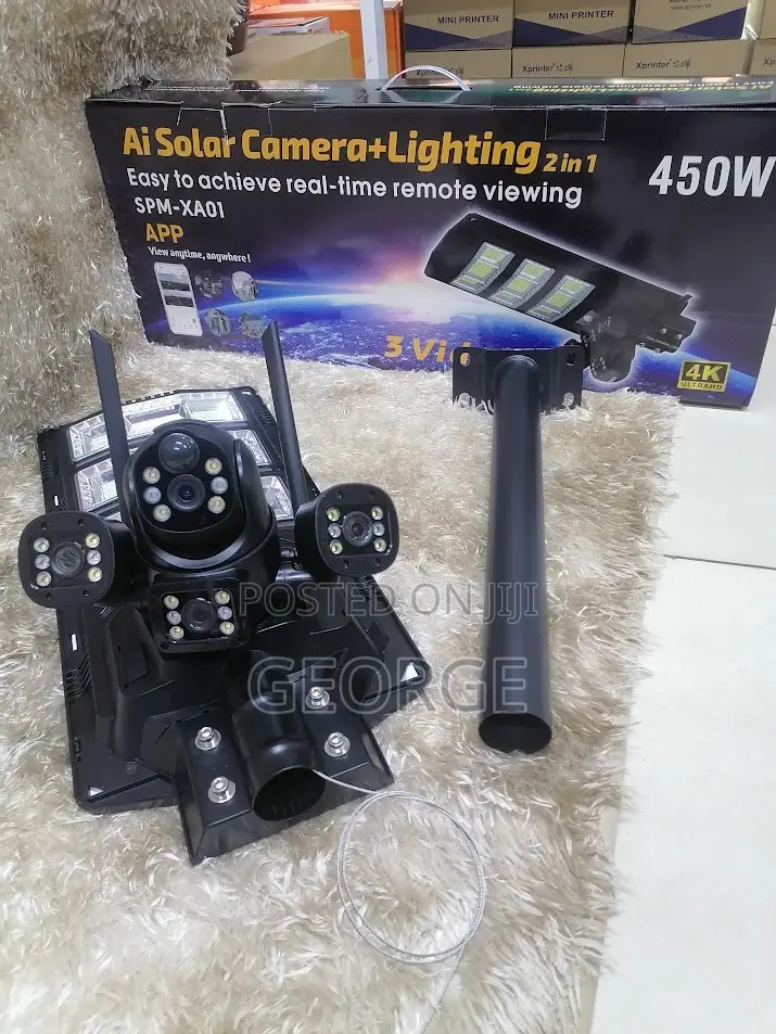 Clear Communication Ai Solar Camera + Lighting 2 in 1 V380