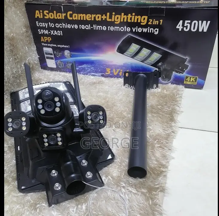 V380pro App Triple Lens Ai Solar Camera