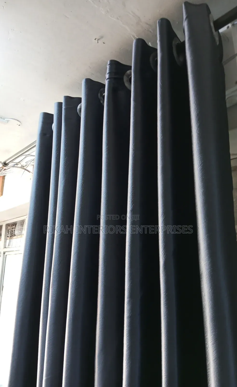 Dark Grey Blackout Curtains