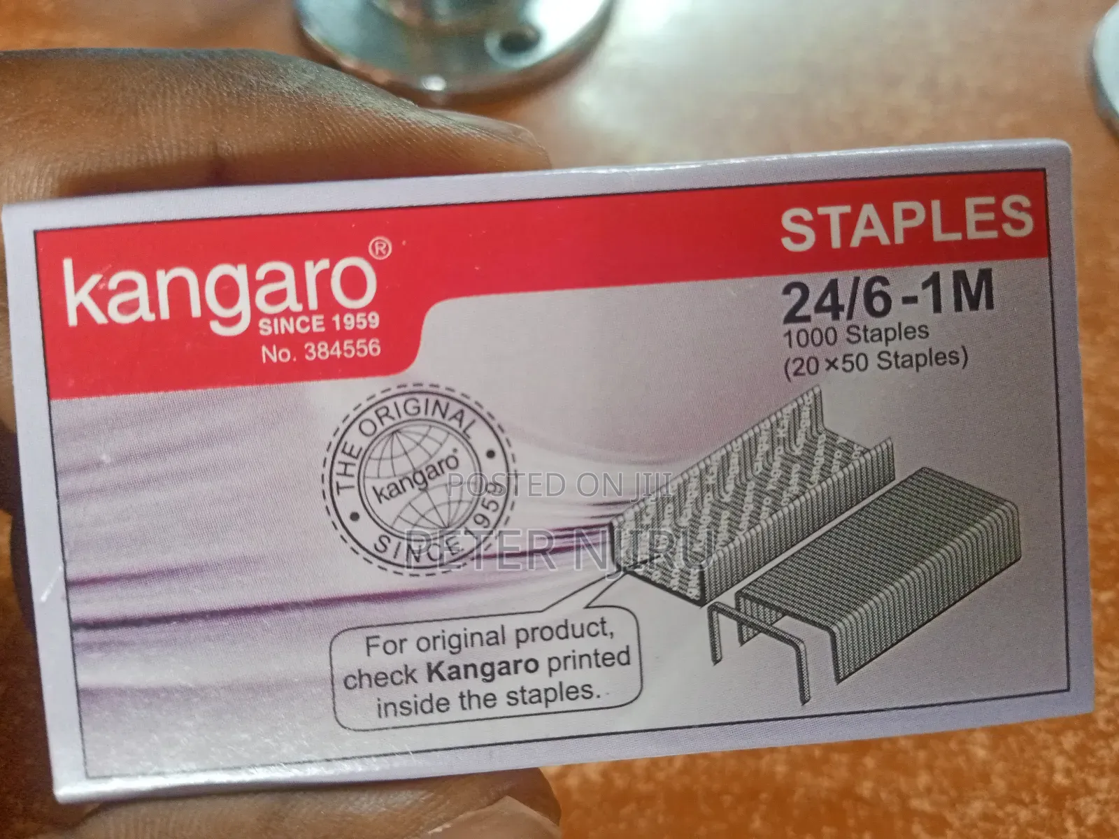 Kangaro Staple Pins No. 24/6 1000 Pins
By Kangaro