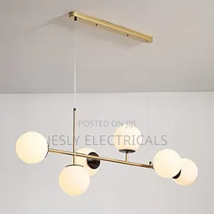 Sstanglu Modern Glass Globe Chandelier Lighting 6-Light