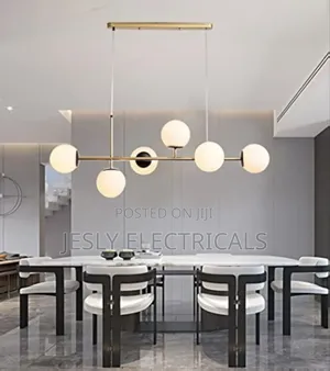 Sstanglu Modern Glass Globe Chandelier Lighting 6-Light