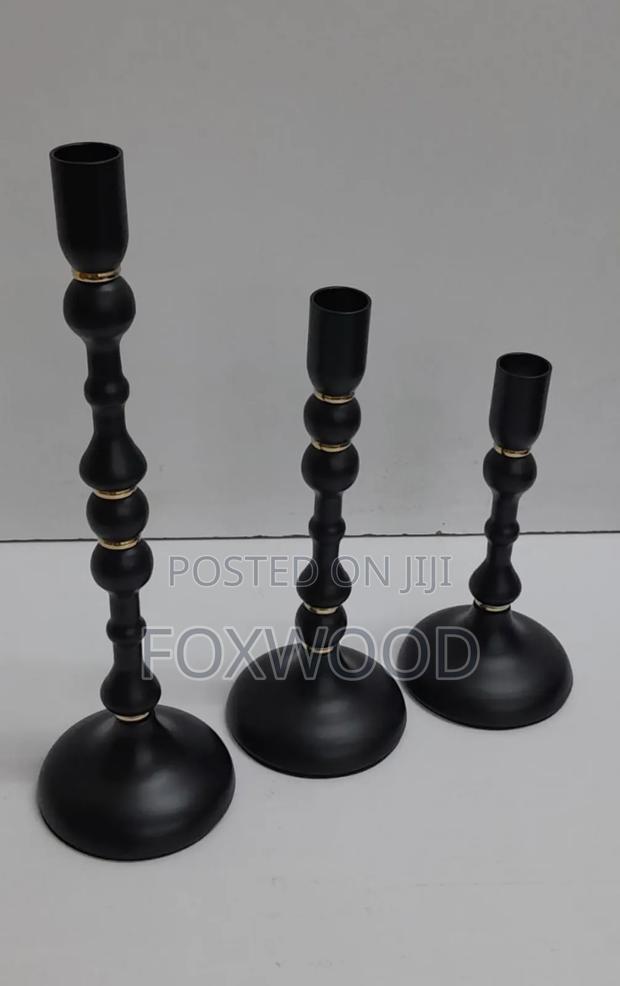 Classic 3 in 1 Metallic Candle Holder Available