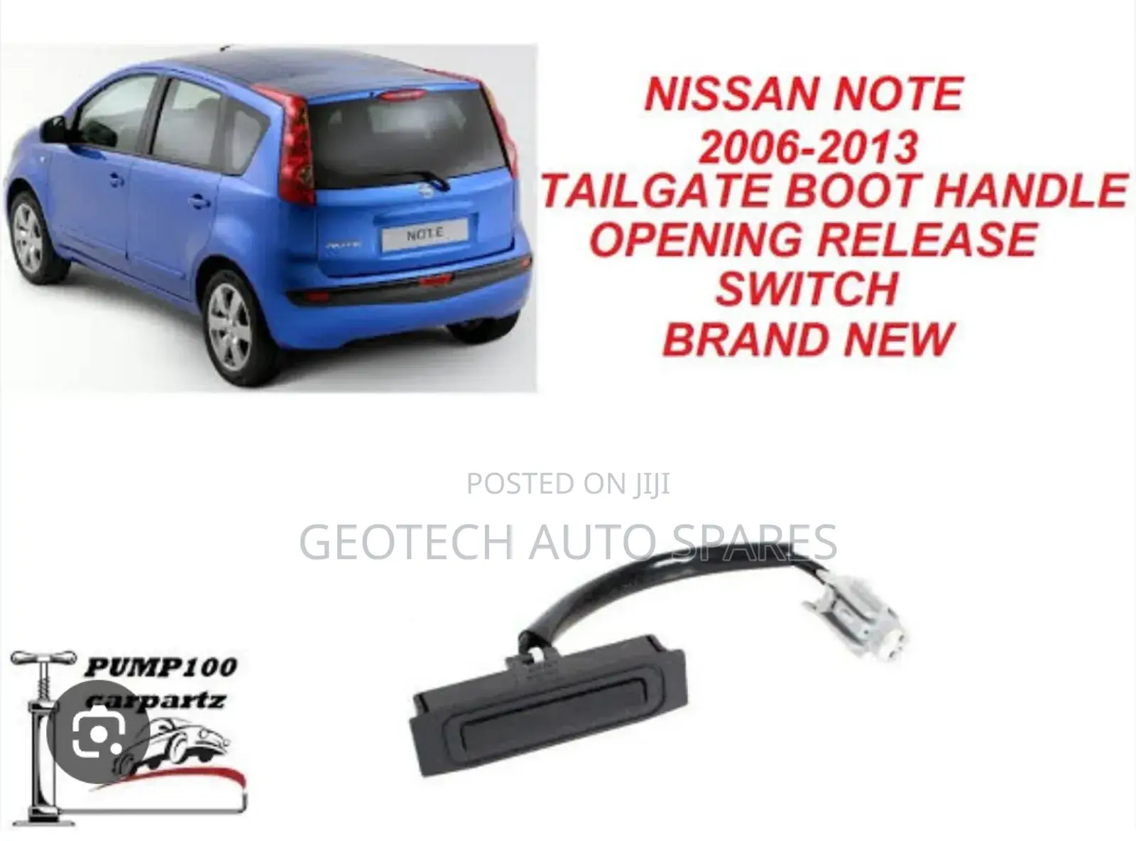 Nissan Note Boot Switch Available