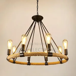 Industrial Black Chandelier Lighting Fixture