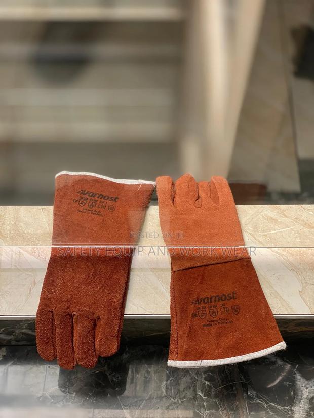 Long Leather Welding Gloves Flame Resistant