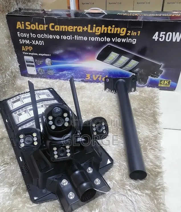 Ai Solar Camera Wifi + Lighting 2 in 1 Security Camera