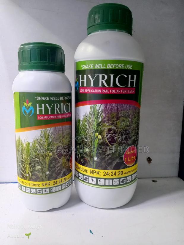 Hyrich Foliar Fertilizer 24:24:20 + Te 500ml, 1litre - thumbnail 3
