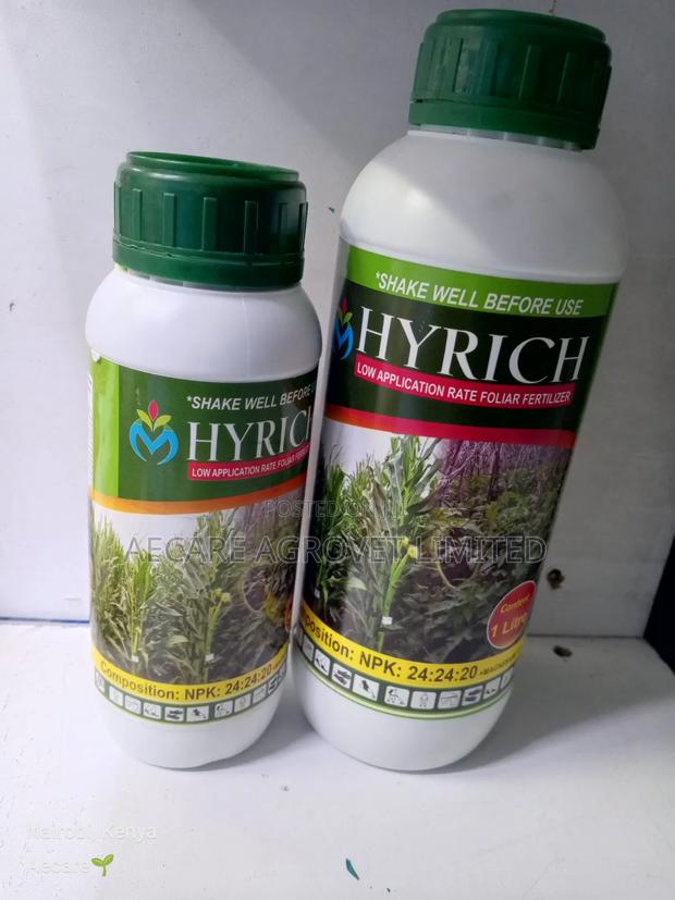 Hyrich Foliar Fertilizer 24:24:20 + Te 500ml, 1litre - thumbnail 4