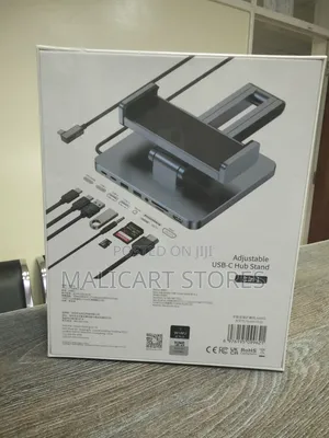 Wiwu Adjustable Usb-C Hub Tablet Stand (8 in 1)