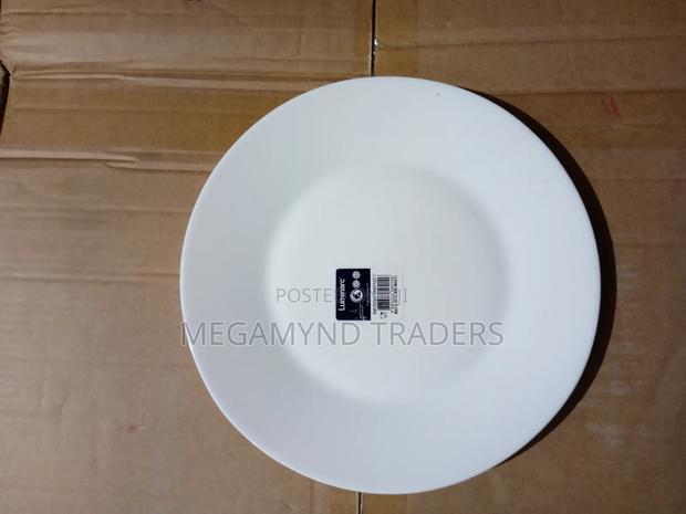 6pc Luminarc Dinner Plates, Size 27cm / Round White Plates - thumbnail 2