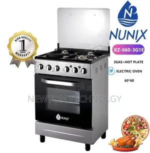 Nunix 60×60 3+1 Freestanding Cooker With Electric Oven