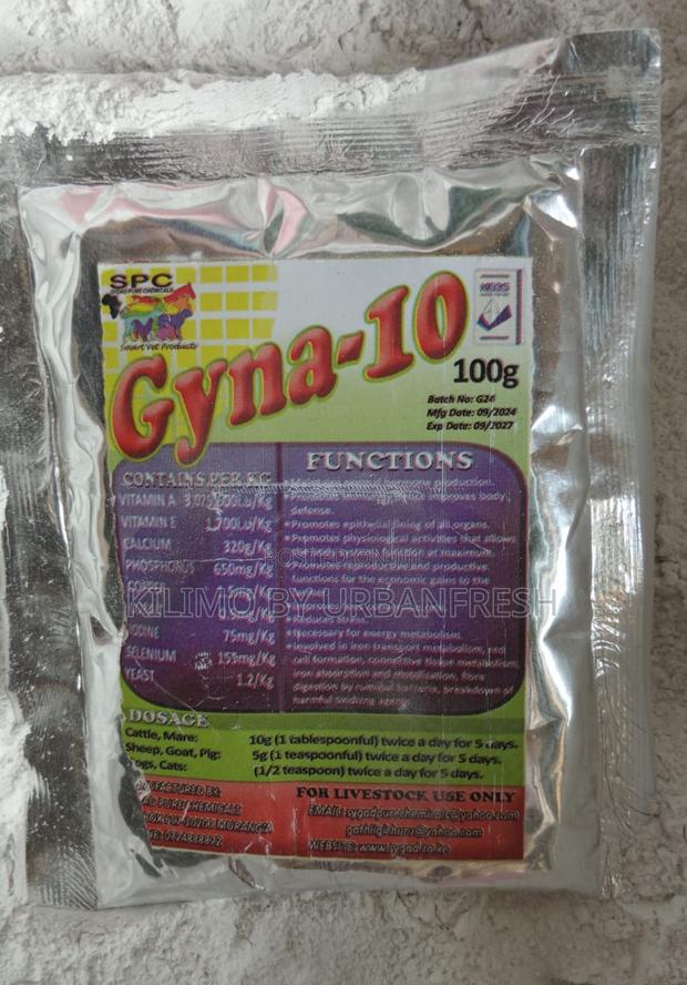 Gyna 10 Hormone Booster for All Livestock Heat Inducer 100g.