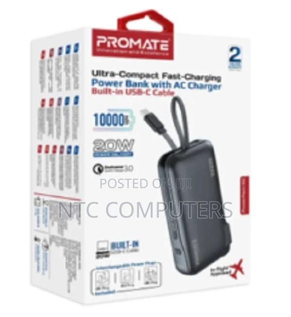 Promate 10000mah Power Bank W/ 20w Pd Usb-C in/Out Port, 2 - thumbnail 3