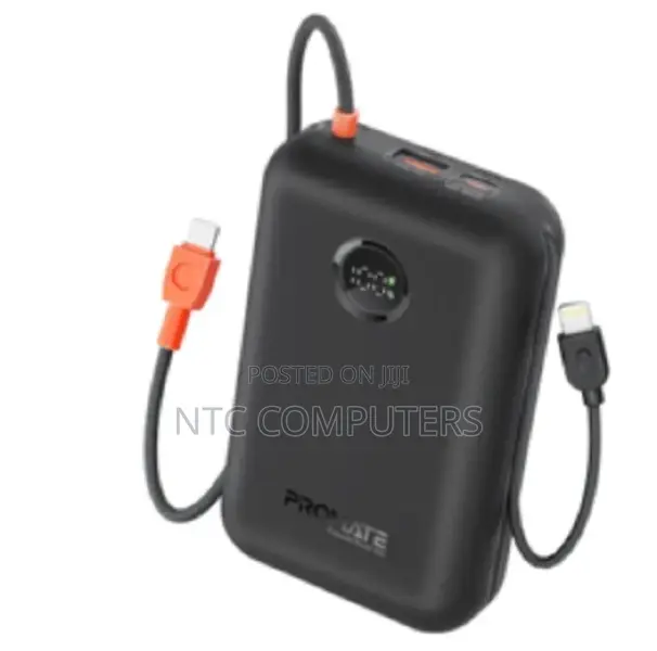 Promate 30000mah Power Bank W/ Built-in 30w Pd Usb-C C