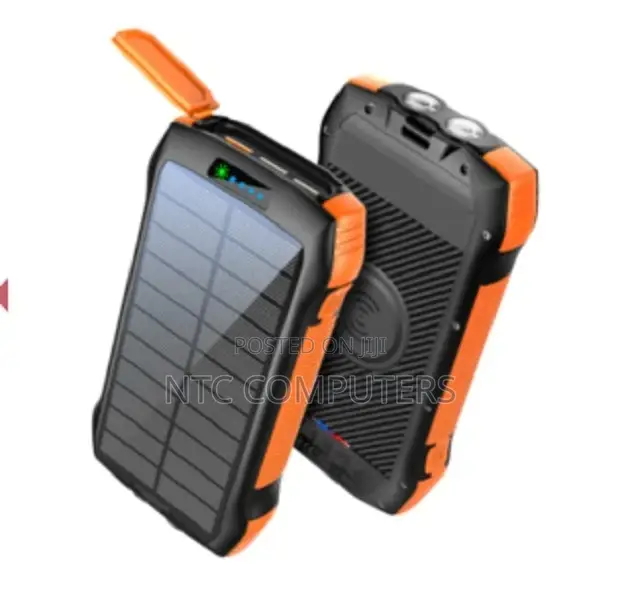 Promate 20000mah Solar Power Bank With 20w Power Delivery, 3