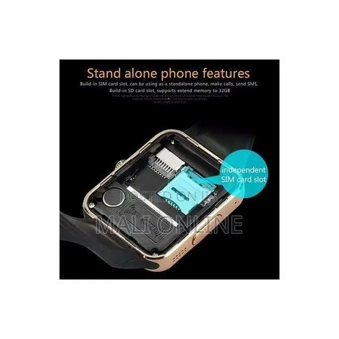 Bluetooth Touchscreen Smartwatch With Sim &Memory Card Slots