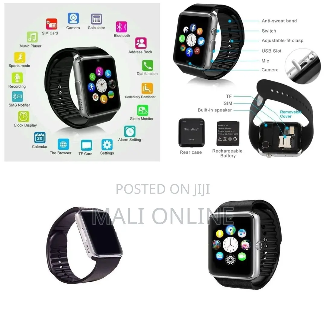 Bluetooth Touchscreen Smartwatch With Sim &Memory Card Slots