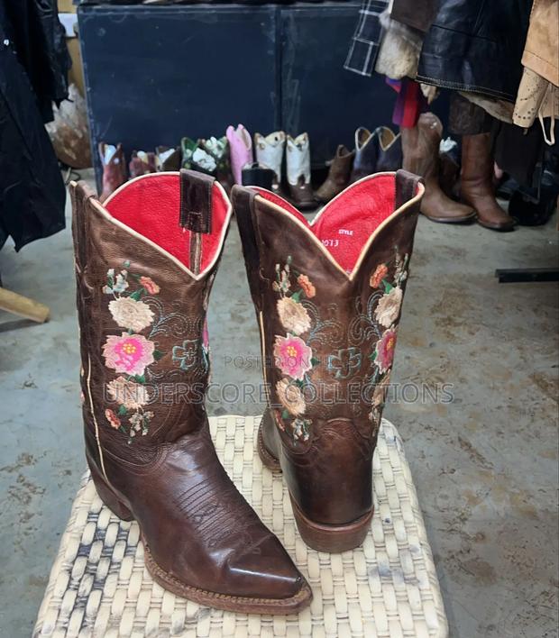 Girls Thrifty Multi-Coloured Cowboy Boots - thumbnail 3