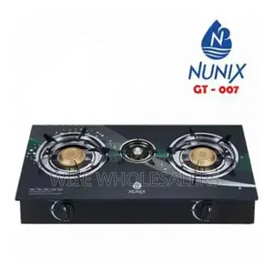 Nunix 3 Burner Infra-red Glass Tampered Table Top Burner