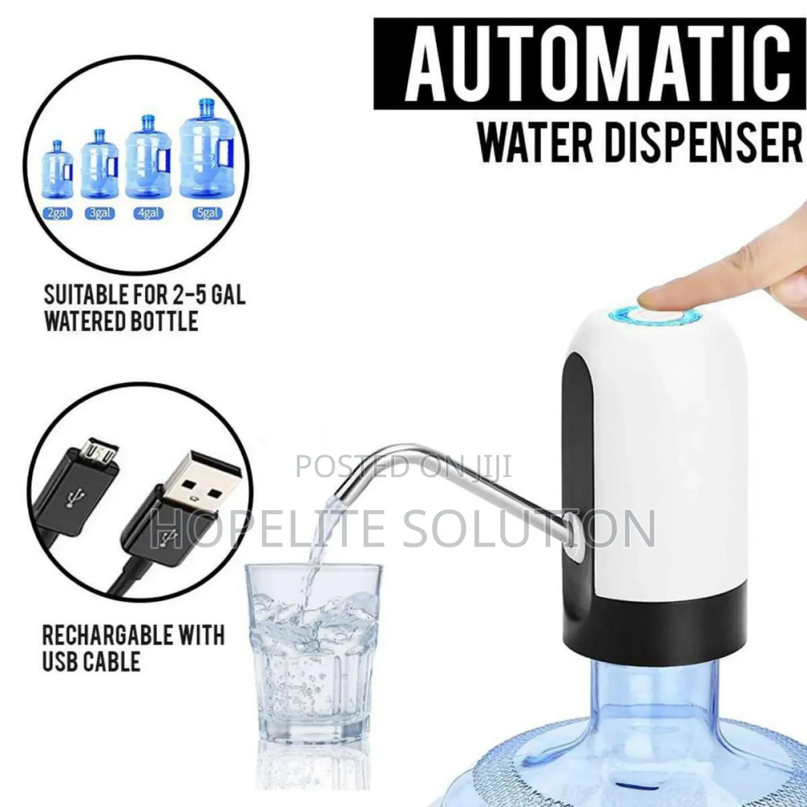 Automatic Rechargeable Water Dispenser Pump